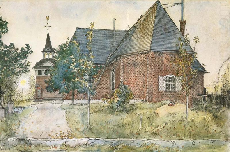Carl Larsson The Old Church at Sundborn china oil painting image